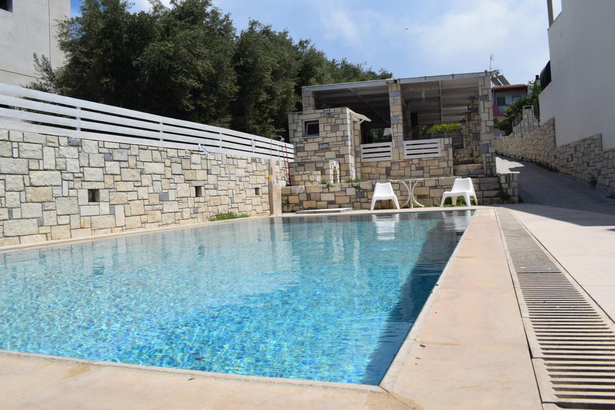 Aquarock Villa With Private Pool Prassas Ngoại thất bức ảnh